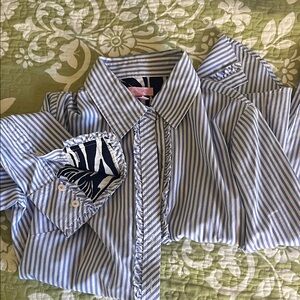 Lilly Pulitzer Blue Striped Blouse